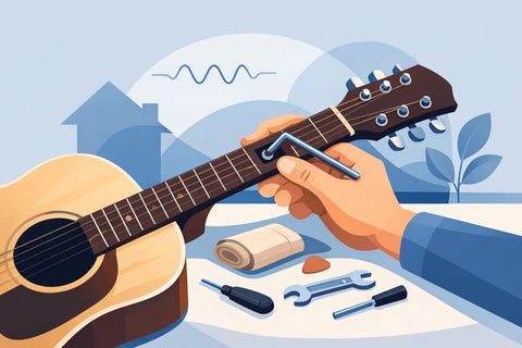 Justera gitarrens hals hemma - så gör du