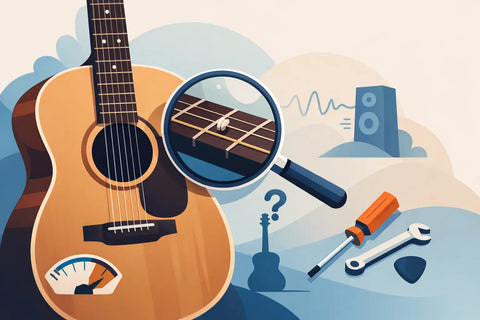 Varför skorrar gitarren? Så hittar du felet